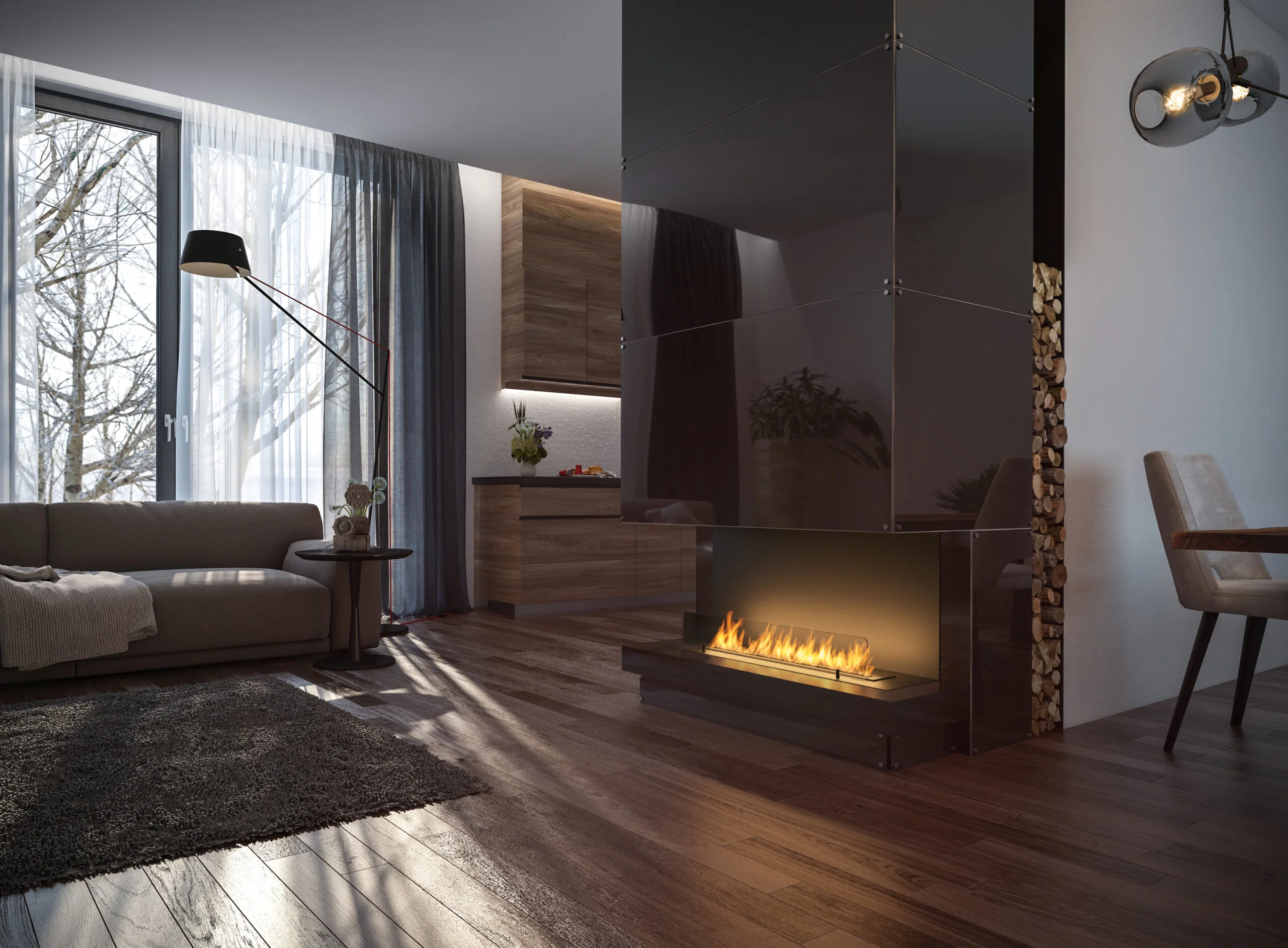 Inside C1000 v1 biofireplace — built-in fireplace for a recess with LONGFIRE 800 burner, flame control 1-inside-c1000-ver1_s1r-1-scaled