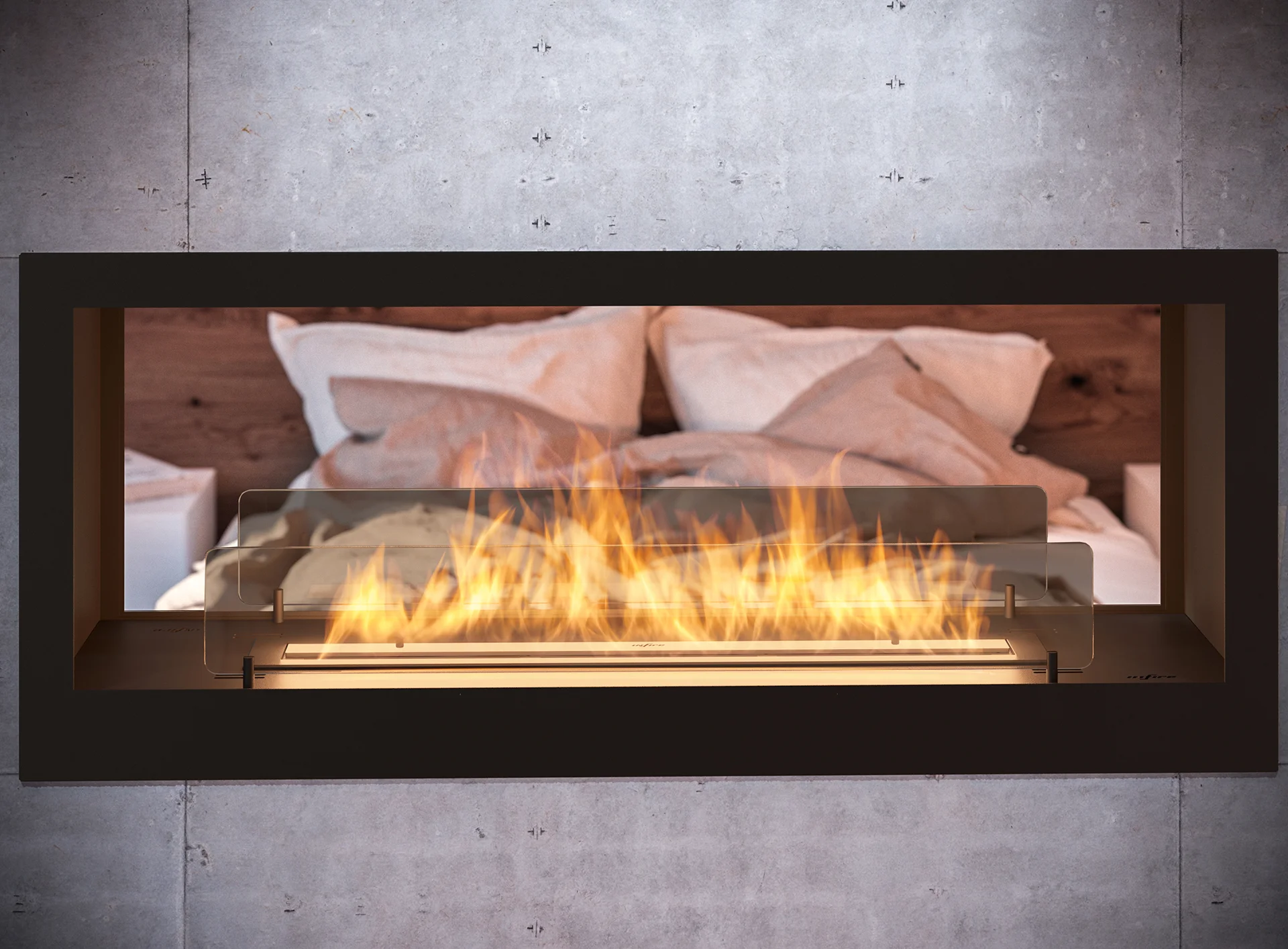 High-performance double-sided built-in bioethanol fireplace 2 SIDE 1200 – tunnel, black, Antisol glass 2side_1200s11zoom.RGB_color