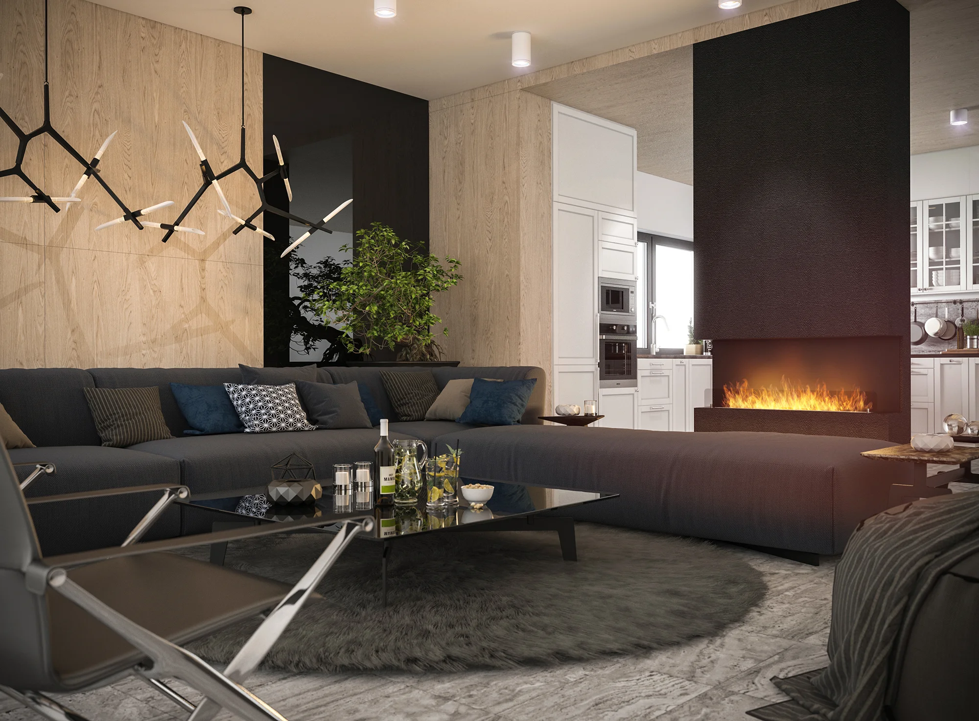 Elegant biofireplace Inside C1200 v1 — minimalist fireplace for recess installation (3 l, 1000 mm burner) inside-c1200-v1_1