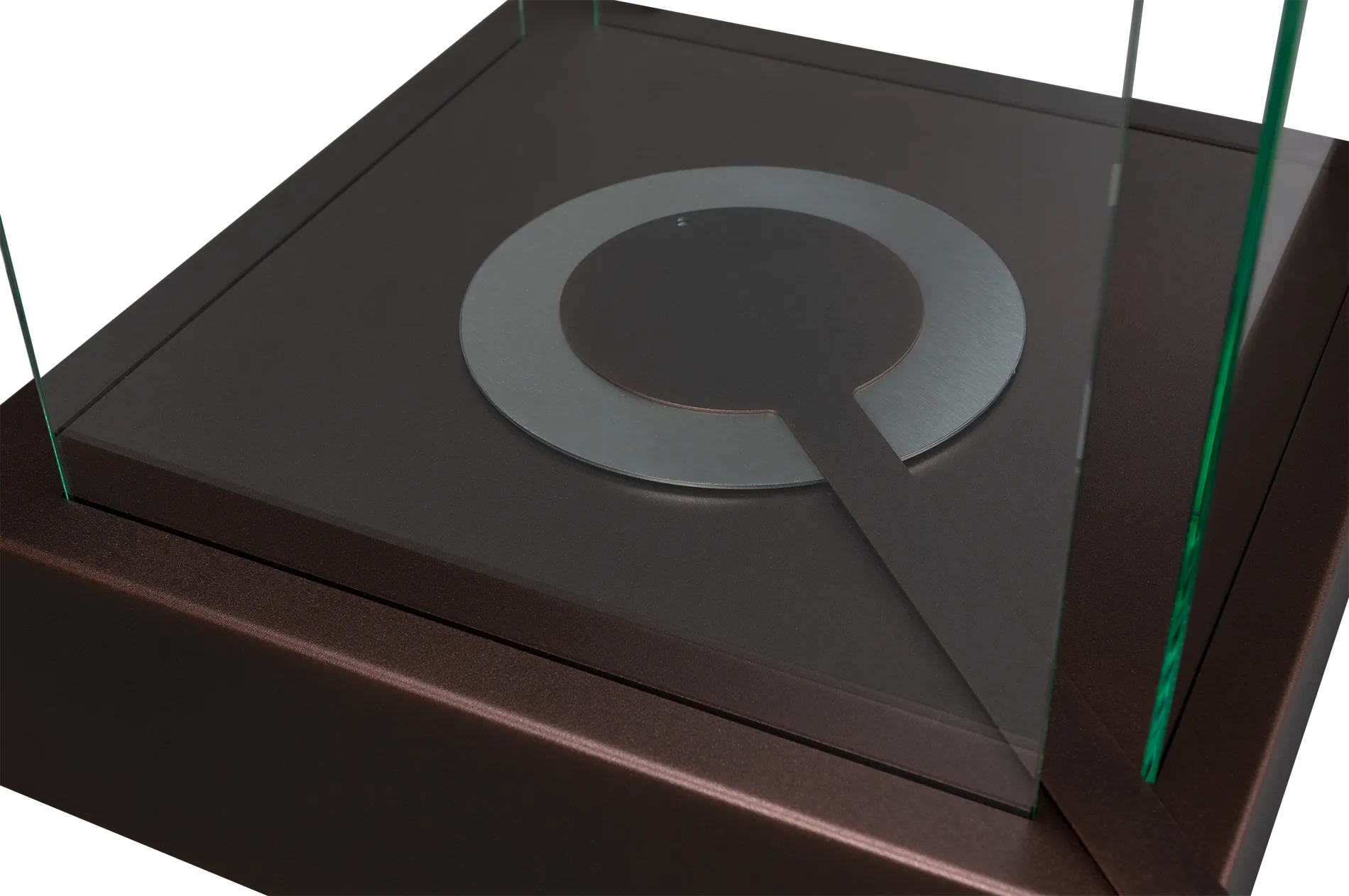 Chimenea independiente smart marrón mate