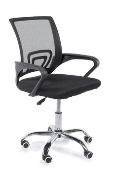 Chaise de bureau pivotante noire FLEX