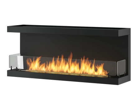 Robustan biokamin Inside C1200 v3 — minimalistički kamin za ugradnju u nišu (2 l, plamenik 1000 mm)