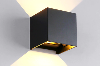 Lampada da parete 6W 4000K nero A6(HJK)