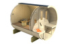 Barrel Outdoor Sauna 250 για 4 άτομα / Ηλεκτρική ή ξυλόσομπα Harvia / Υψηλής ποιότητας Scandinavian Spruce (Thermwood)