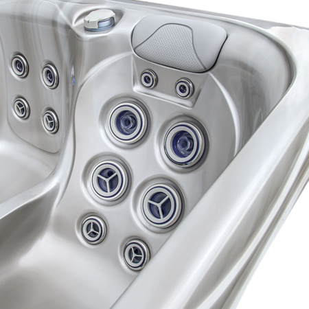 Jacuzzi de jardín SPA566 200x200 cm – lujosa bañera SPA con hidromasaje para el jardín y la terraza