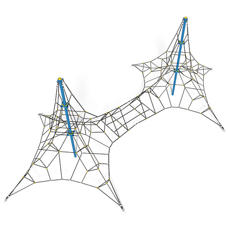 Kötélpiramis 8 Lines 4m SE771.8 - Vonzó mászóka gyermekeknek