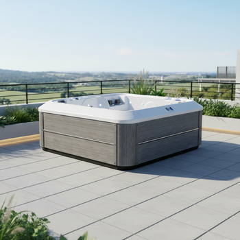 Over-ground jacuzzi for 6 personer med massasje – luksuriøst SPA-badekar