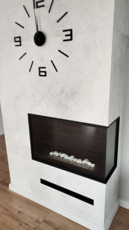 Colț încastrat la dreapta - BIO-EKO | Modern Smokeless Fireplace