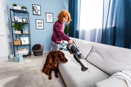 Amica JORAN PET TURBO VM 9011 – Безжична Вертикална Прахосмукачка 350W за Домове с Домашни Любимци