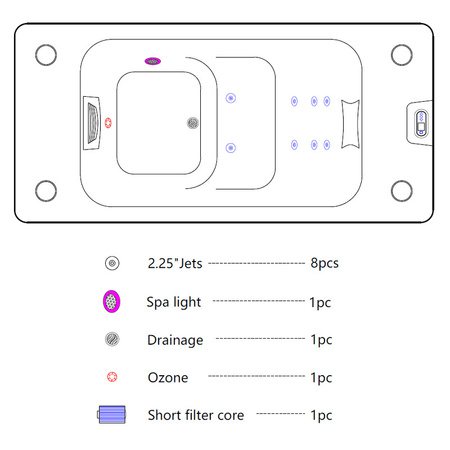 Baignoire froide Cold Tub Beringa 686 blanc perle avec habillage couleur café – cryothérapie et récupération