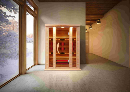 Sauna OFS03-4 – Kompaktná suchá elektrická sauna s infračerveným žiarením