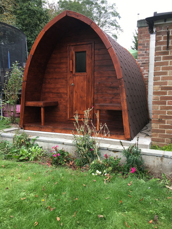 Pod 300 Garden Sauna / Harvia Electric or Wood-Burning Stove / High-Quality Scandinavian Spruce (Thermowood) | Wellness | Relax | SPA | Home SPA | Modern Design