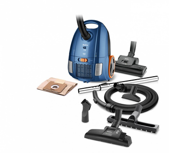 Staubsauger mit Beutel FEN TURBO VM2062 – 900 W, Turbobürste für Tierhaare, HEPA-13-Filter, Staub-Reemission A, Beutel-Füllstandsanzeige