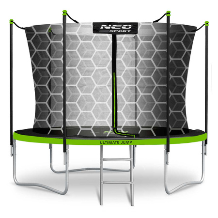 Havetrampolin 10ft/312cm med indvendigt net og stige Neo-Sport