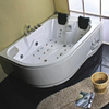Carmen 631 LH Left White Hydromassage Bathtub with Heater 180x120 cm – Luxury SPA Bathtub