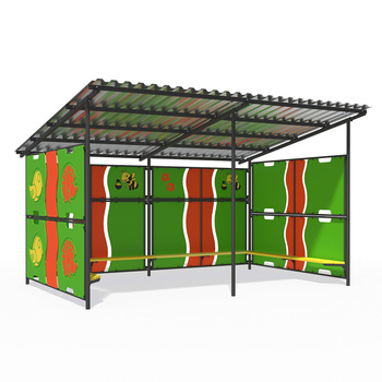 Gazebo 5×4 m (ilma põrandata) UT502.2 - turvaline, varjuline mängu- ja puhkeala.