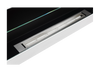 Lareira a bioetanol de parede 900x400 com vidro - branco brilhante, lareira a bioetanol moderna