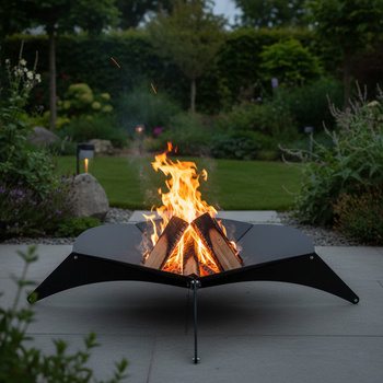 Box garden fireplace - teollinen tulisija terassille tai puutarhaan