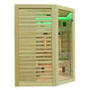 MO-RL3CST Sauna de infrarrojos con piedra de sal + turmalinas | Wellness | Relax | SPA | Madera Natural | Lista para Montar