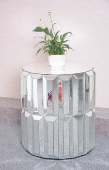 Glasbord Roller – moderne rundt bord i glas