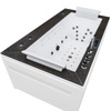 Bañera SPA Boston 926 | 180x100 cm | 46 chorros | Jacuzzi Negro y Gris