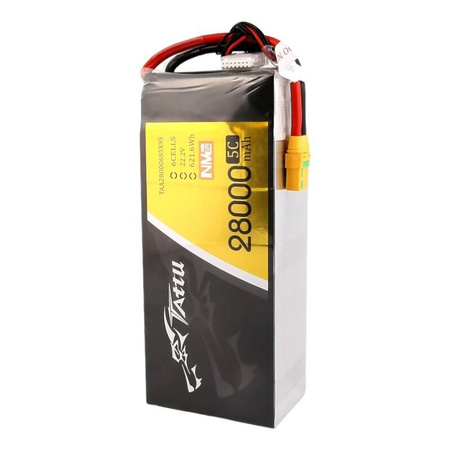 Tattu NMC 28000mAh 22.2V 5C 6S1P Lipo Pack batería con conector XT90-S