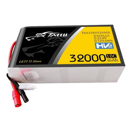 Tattu 32000mAh 22,2V 25C 6S1P Lipo paket s priključkom AS150+XT150