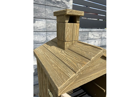 Бетонна коптильня HEBE - класична садова коптильня з коптильною камерою