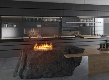 Palnik do biokominka INSERT BLACK 1000 – nowoczesny design i wysoka wydajność