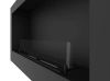 Hanging built-in biofireplace Inside 900 – black / INOX, Antisol glass