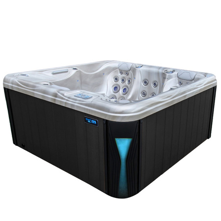 Dārza džakuzi SPA566 200x200 cm - luksusa spa vanna ar burbuļvannu dārzam un terasei