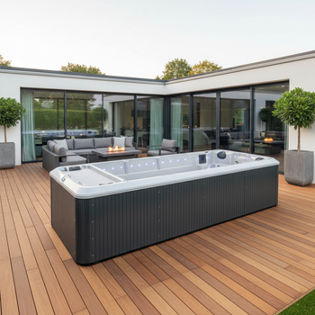 Swim Spa best-seller – jacuzzi avec massage pour 6 personnes, piscine hors-sol extérieure avec fonction de relaxation