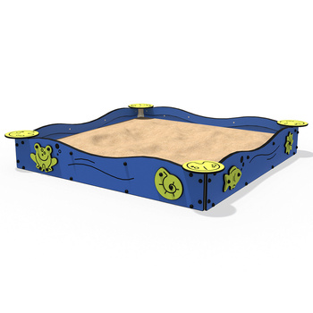 Lake LK309 Sandbox – Wooden sandbox with benches and a cover