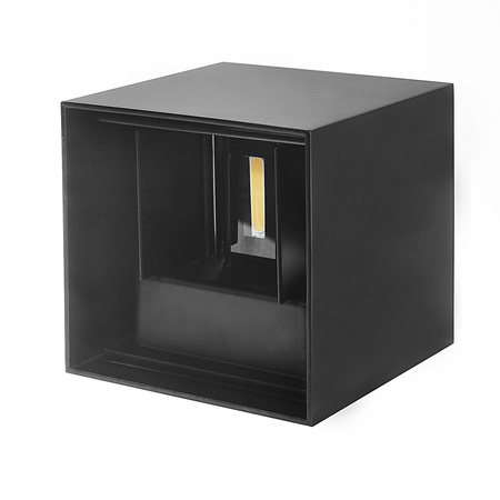 Επιτοίχιο φωτιστικό 6W 4000K μαύρο A6(HJK)