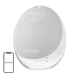 Momcozy M9 handenvrije borstkolf (Grijs)