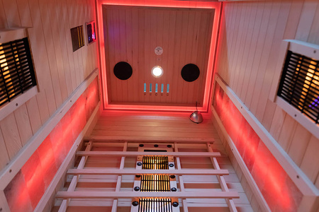 MO-RL1ST Infrapunasauna suolakivellä + turmaliinit | Wellness | Rentoutuminen | Spa | Ylellinen rentoutuminen | Panoraamalasi