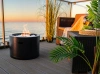 Free-standing bioethanol fireplace Moon black structural matte