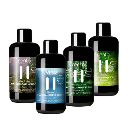 Rento Naturalny zapach do sauny w pudełku prezentowym 4 x 100 ml