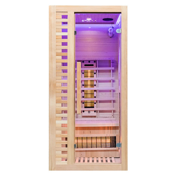 MO-RL1ST Инфрачервена сауна със солни камъни + турмалини | Wellness | Relax | Spa | Luxury Relaxation | Панорамно стъкло