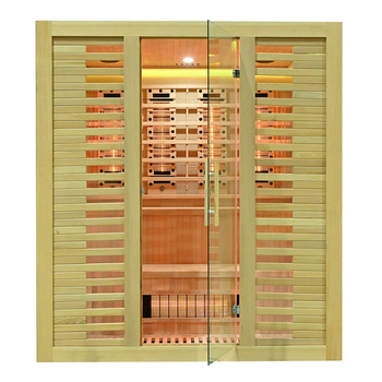 MO-RL4ST XL Sauna de infrarrojos con piedra de sal + turmalinas | Wellness | Relax | SPA | Relajación de Lujo | Minimalismo Elegante