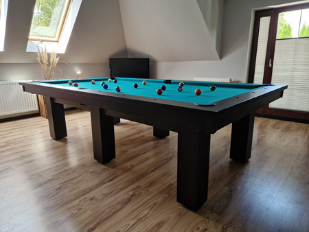 Table de billard Hektor – 3‑en‑1 : billard, table à manger et tennis de table