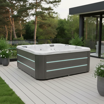 Jacuzzi de grădină pentru masaj - o cadă spațioasă de spa pentru uz casnic