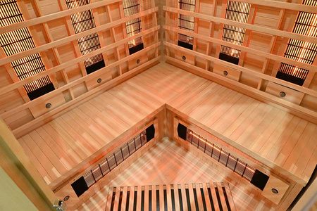 MO-RL3CS Sauna na podczerwień z kamieniem solnym | Wellness | Relax | SPA | Elegancki Minimalizm | Gotowa do Montażu