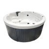 Jacuzzi extérieur rond 200×200 cm avec 5 places – baignoire SPA de luxe