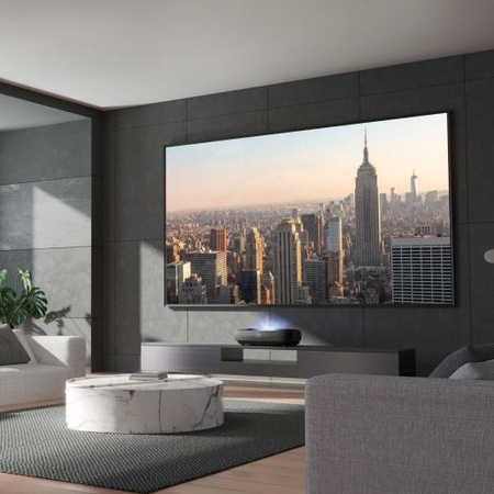 Hisense Laser TV 120 ιντσών 120L9HA Ultra HD 4K, Dolby Atmos, Smart TV, Τεχνολογία HDR, Οθόνη ALR - Εξαιρετική ποιότητα εικόνας και ήχου