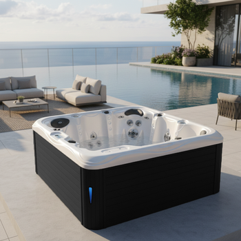 Jacuzzi da giardino SPA753 200x200 cm – relax compatto in stile moderno