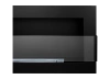 Chimenea de bioetanol de 900x400 cm con cristal, estructura negra, moderna chimenea de bioetanol.