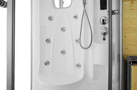 MO-1706 TRIO, kuivsaun, aurusaun ja dušikabiin 165X105X215CM | Elegantne minimalism | Naturaalne puit