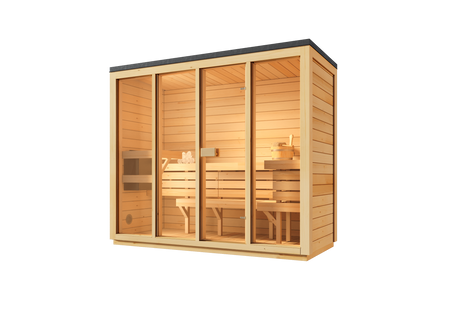 Sauna de Jardim Bali L – Mais Espaço, Mesma Atmosfera Nórdica