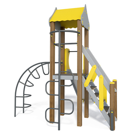 "Kiddy" T801 žaidimų kompleksas - saugi vaikų žaidimų aikštelė - vystymasis ir pramogos